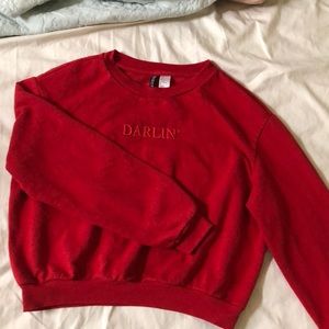 red sweater